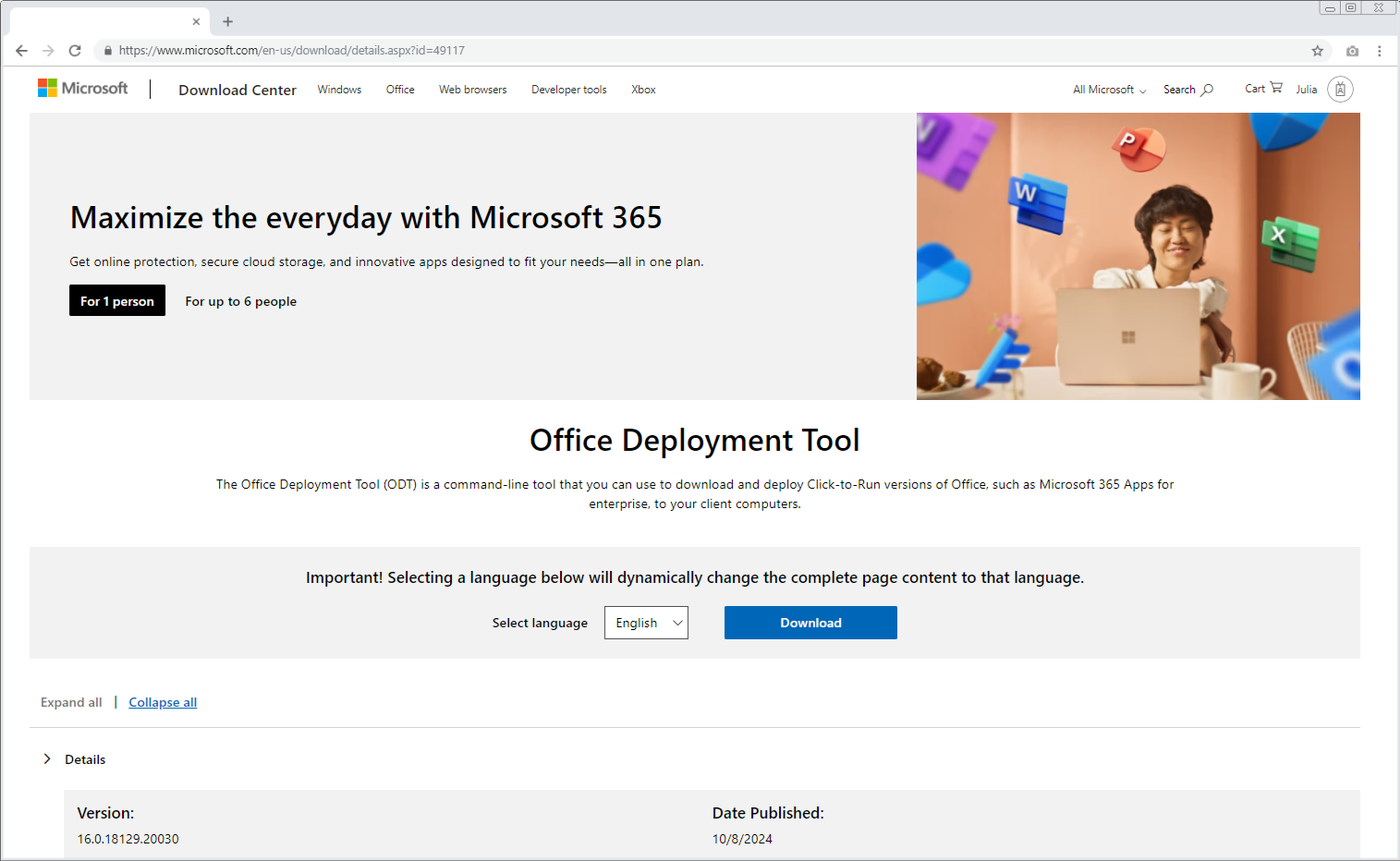 Install Office with the Office Deployment Tool usedSoft