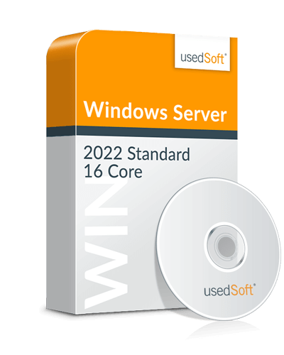 Licence en volume Microsoft Windows Server 16 Core 2022 Standard incl. DVD 